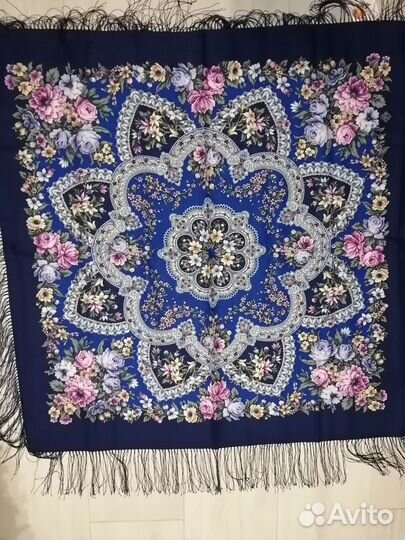 Павловопосадские платки шёлковые крепдешин