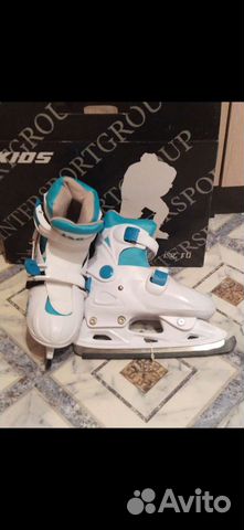 Коньки раздвижные детские размер 33-36