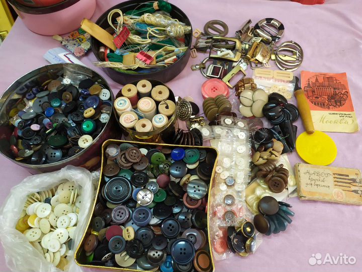 СССР пуговицы иголки крючки