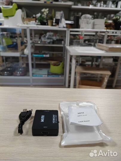 Переходник Видео конвертер hdmi - RCA AV/ cvsb L/R