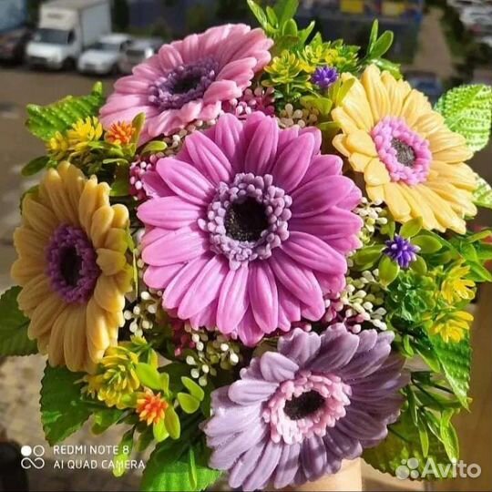 Мыло ручной работы букеты