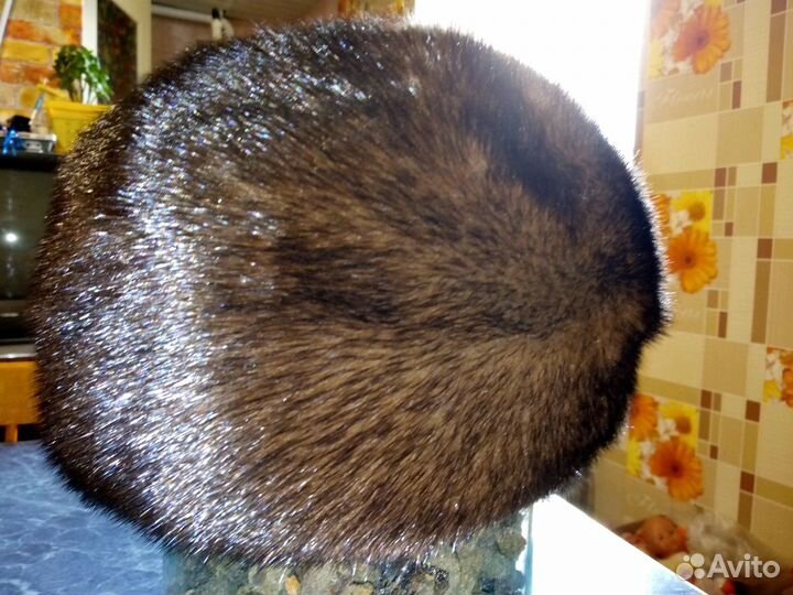 Берет норковый мягкий новый