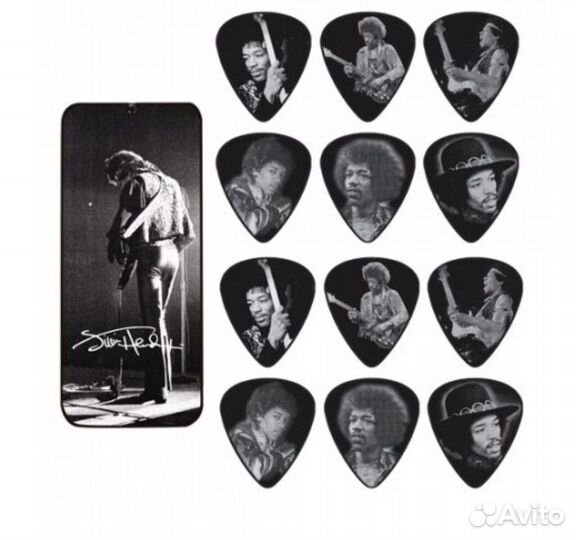 Dunlop Jimi Hendrix JH-PT06M Медиаторы, 12 шт