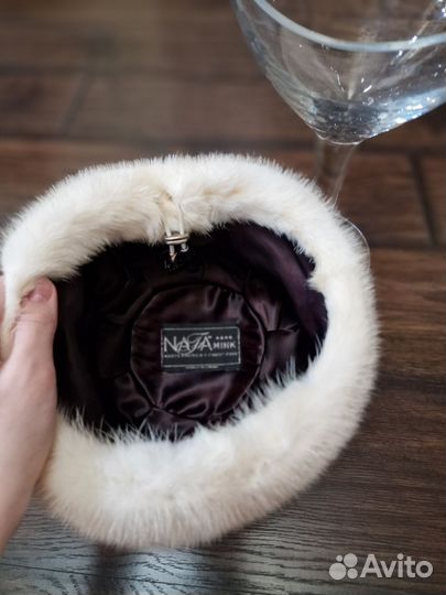 Шапка меховая кубанка из норки женская