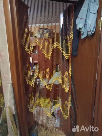 Штора с висюльками дерево СССР винтаж