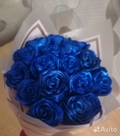 Букеты из атласной ленты на заказ