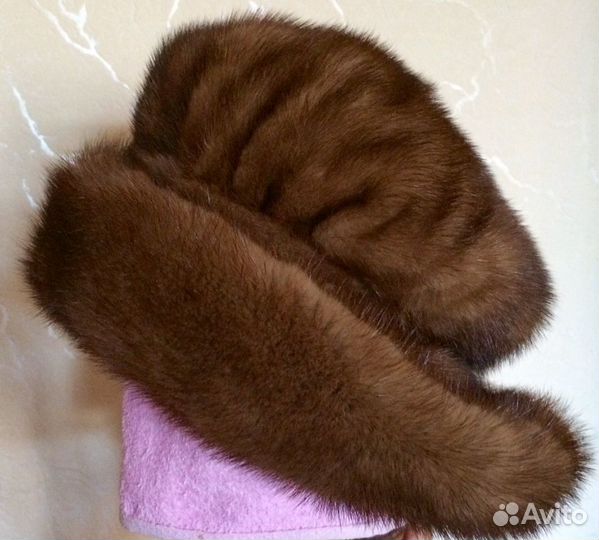 Шапка женская норковая р.56