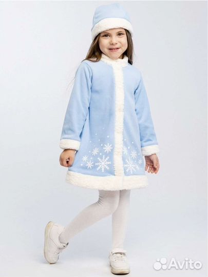 Детский новогодний костюм снегурочки 92-98