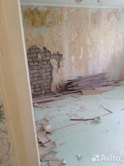 Демонтаж пола, снос стен, проемы, снятие обоев