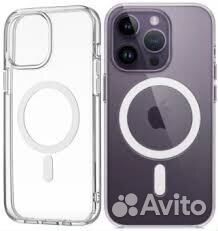 Чехол MagSafe на iPhone 14 Pro Max прозрачный
