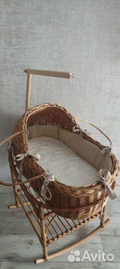 Люлька Колыбель плетеная из ивовой лозы