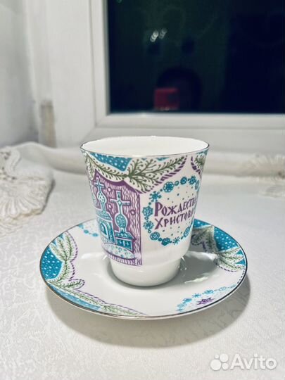 Коллекционные кофейные пары костяного фарфора лфз