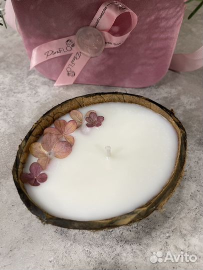 Свечи из кокосового воска