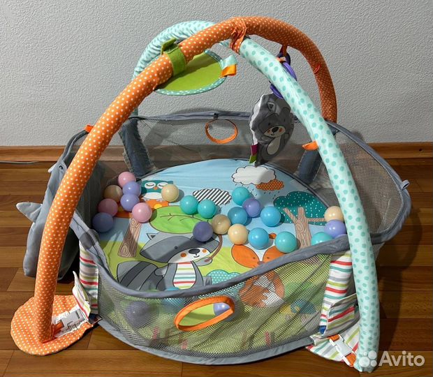 Развивающий коврик 3в1