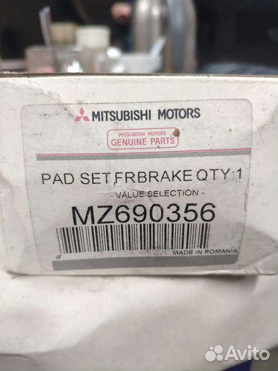 Оригинальные тормозные колодки mitsubishi l200,пад