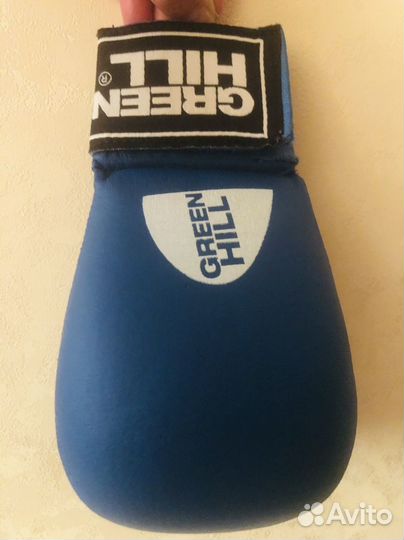 Перчатки спортивные GreenHill синие, размер S