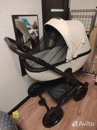 Коляска 2 в 1 riko basic Ozon светло-серый