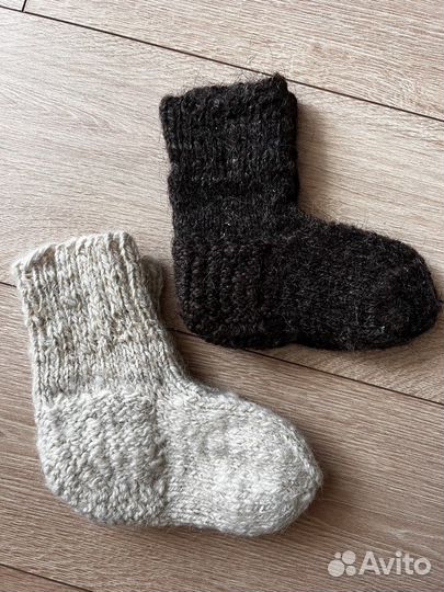 Вязанные детские носки 17-18см