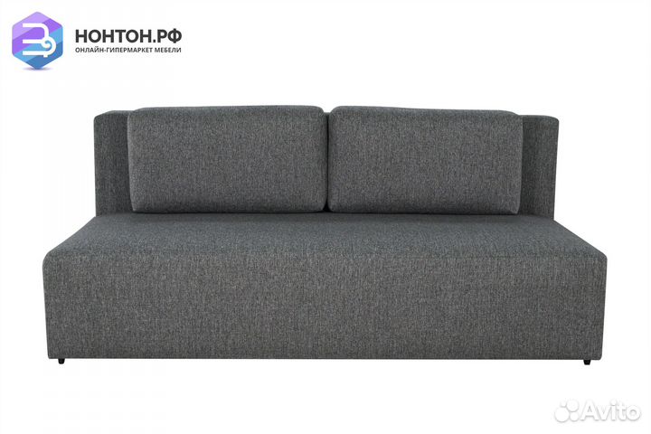 Диван еврокнижка Норд без боковин серый