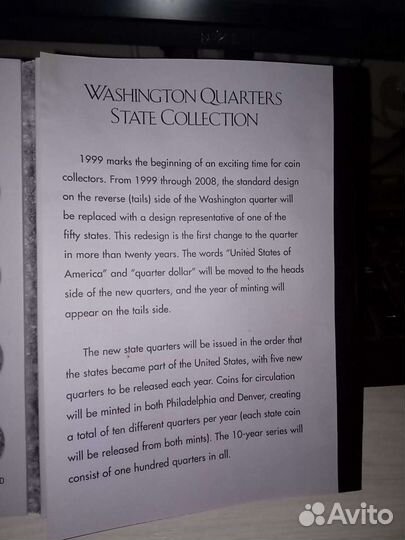 Альбом под 25центов квотеры