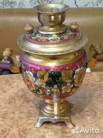 Самовар электрический СССР расписной