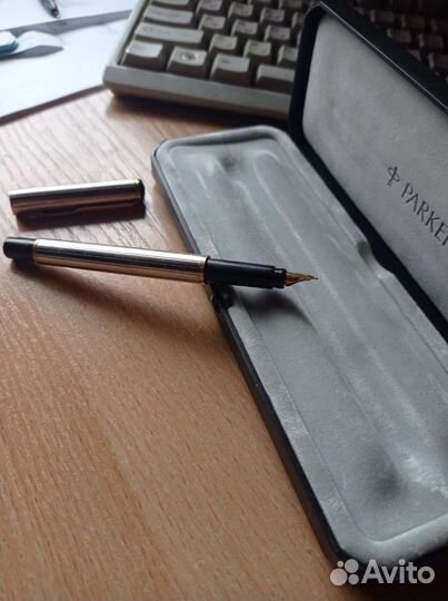 Перьевая ручка parker золотое перо оригинал