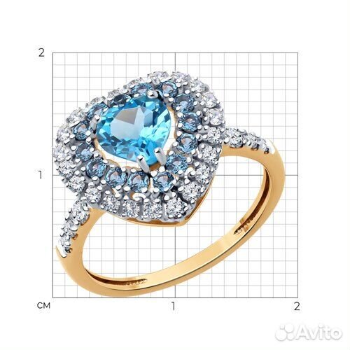 Кольцо sokolov из золота, 717155, р.16,5