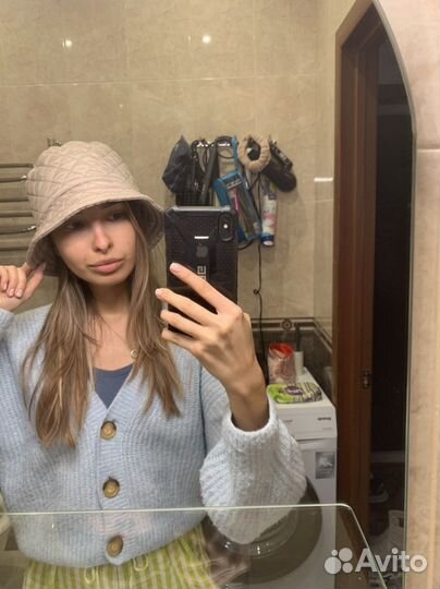 Панама стеганая теплая на синтепоне новая