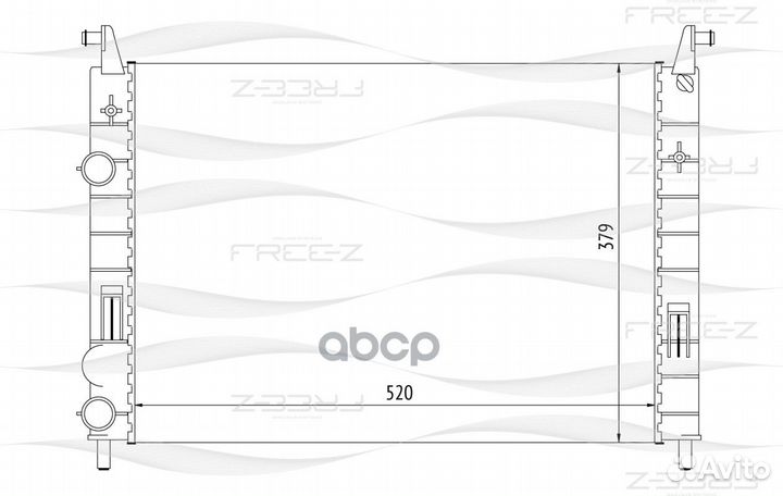 Радиатор Fiat Albea/Palio 96 KK0140 free-Z