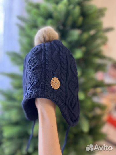 Шапка hm 86 92 и варежки