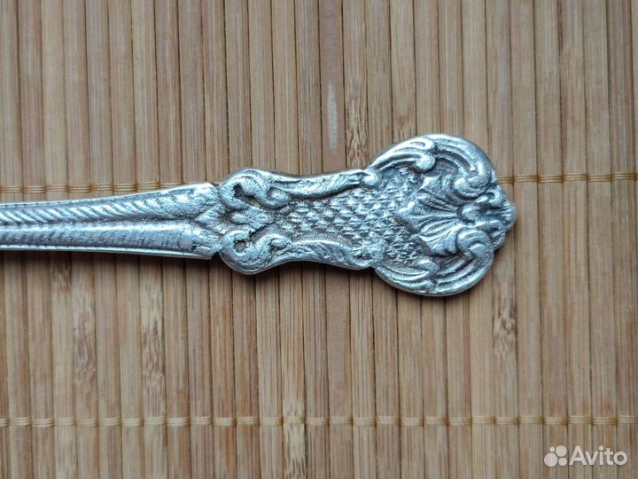 Ложка сервировочная мельхиор винтаж Индия