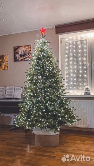 Ель искусственная полностью литая 210см в брони
