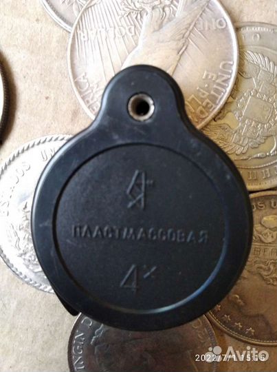 Лупа складная карманная х 4 увеличением