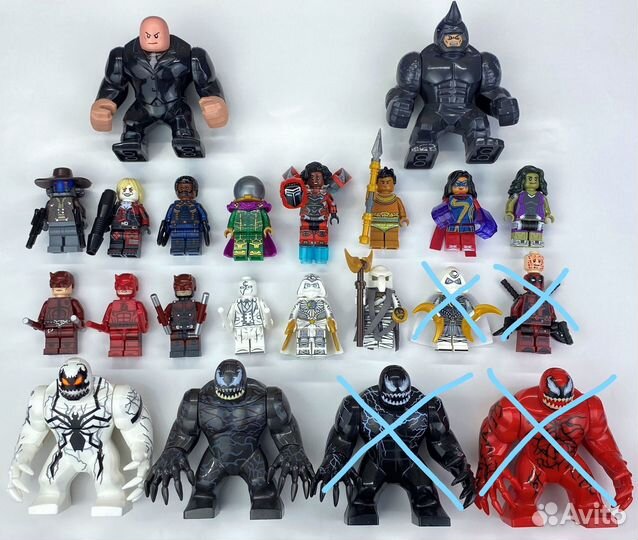 Неофициальные Лего Минифигурки Супергероев