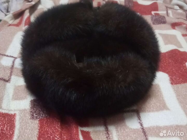 Норковая шапка мужская