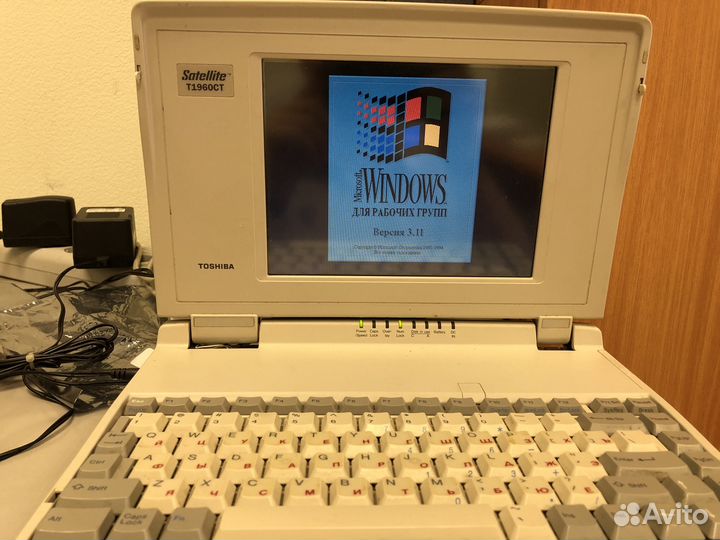 Ноутбук винтаж Toshiba satellite t1960ct