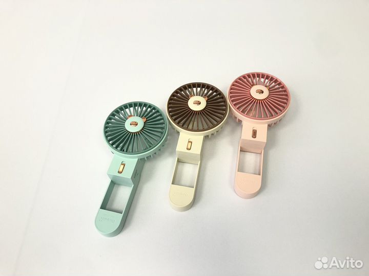 Вентилятор настольный ручной USB с подсветкой