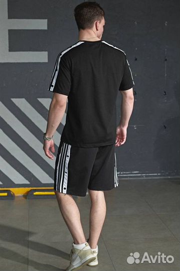 Костюм летний мужской шорты и футболка adidas