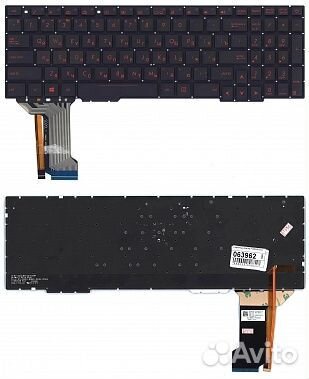 Клавиатура для ноутбука Asus GL553, GL553V, ZX553V