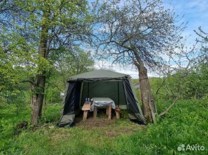 Шатёр карповый усиленный новый + юбка