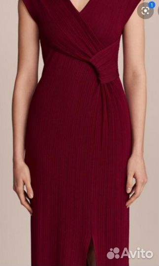 Платье Massimo Dutti в богатом цвете бургунди