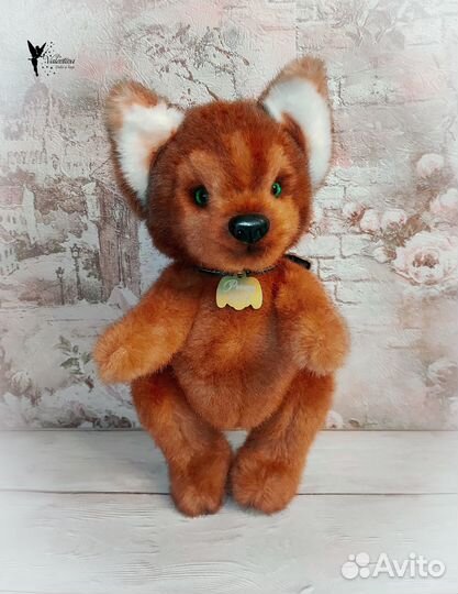 Хаски в стиле Тедди,игрушка hand made