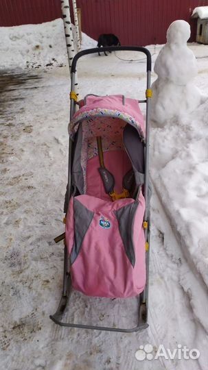 Коляска санки