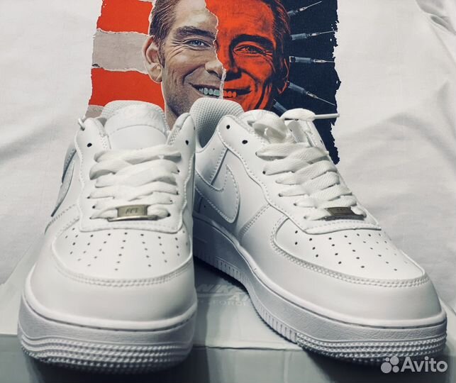 Nike Air Force 1 кроссовки мужские белые