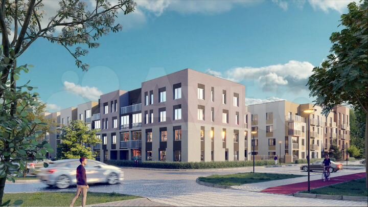 2-к. квартира, 61,9 м², 4/5 эт.