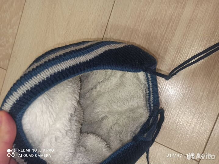 Шапка зимняя на мальчика 4-5 лет