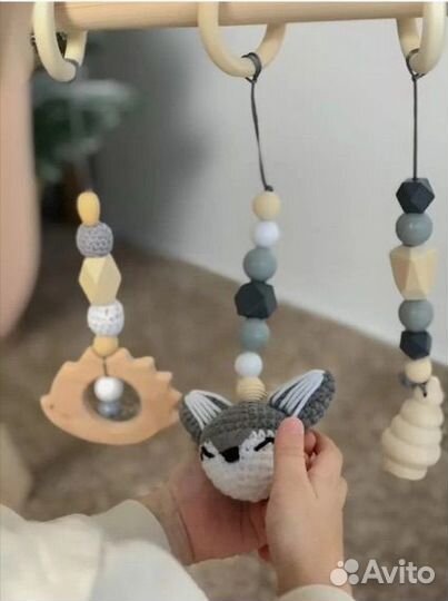Подвесы/погремушки/грызунки на тренажер Монтессори