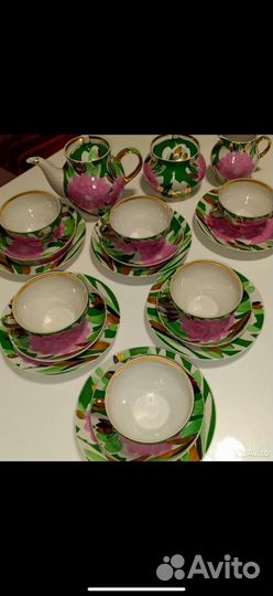 Чайный сервиз СССР Георгины