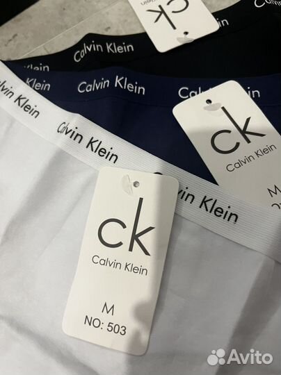 Стринги Calvin Klein, хлопок 3шт