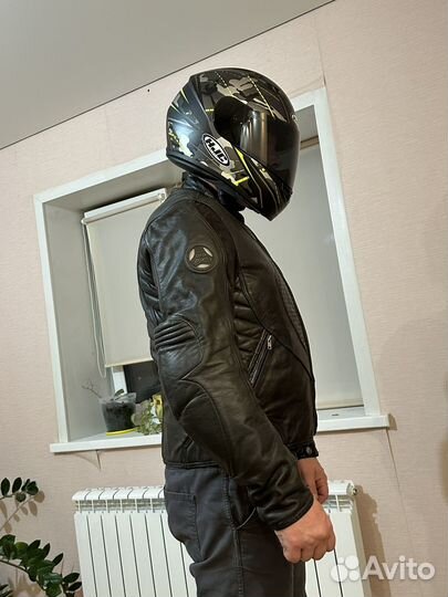 Мото куртка кожаная